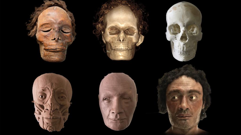 Reconstrucción facial de la momia guanche mejor conservada del mundo.