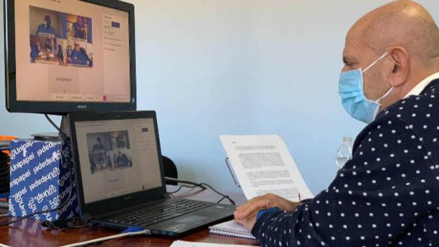 Pablo Burillo, presidente de la FFCM, en una imagen de archivo.