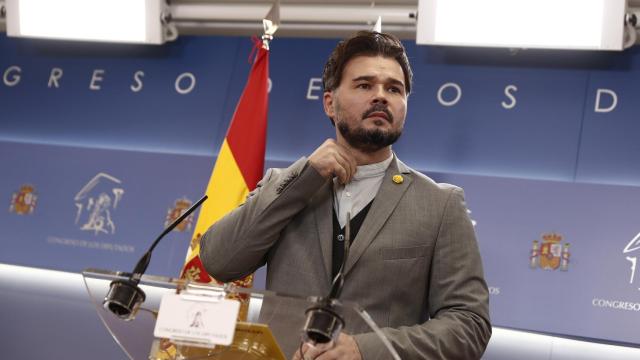 Gabriel Rufián, portavoz de ERC en el Congreso de los Diputados.
