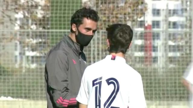 Álvaro Arbeloa se estrena como entrenador en la cantera del Real Madrid