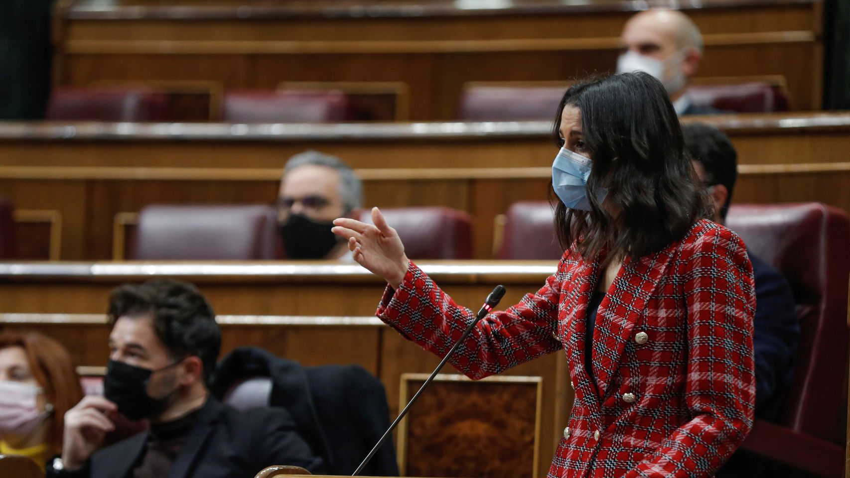 Inés Arrimadas, en el Congreso de los Diputados.