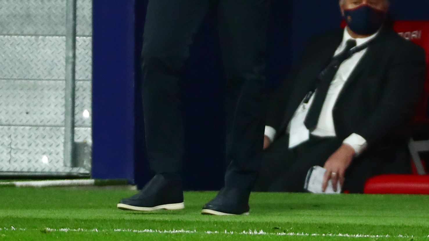 Ronald Koeman, en la banda del Wanda Metropolitano