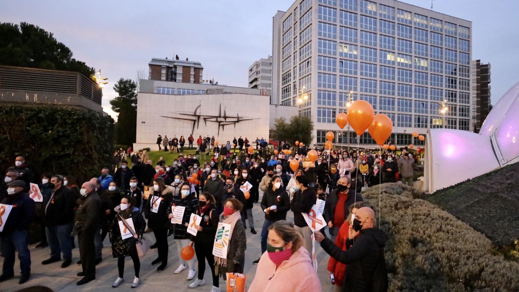 Concentración en Valladolid contra la ley Celaá 1