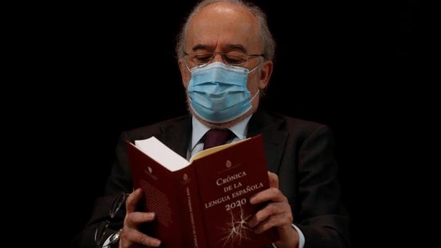 Santiago Muñoz Machado, director de la RAE, durante la presentación de la nueva obra y las novedades del diccionario.