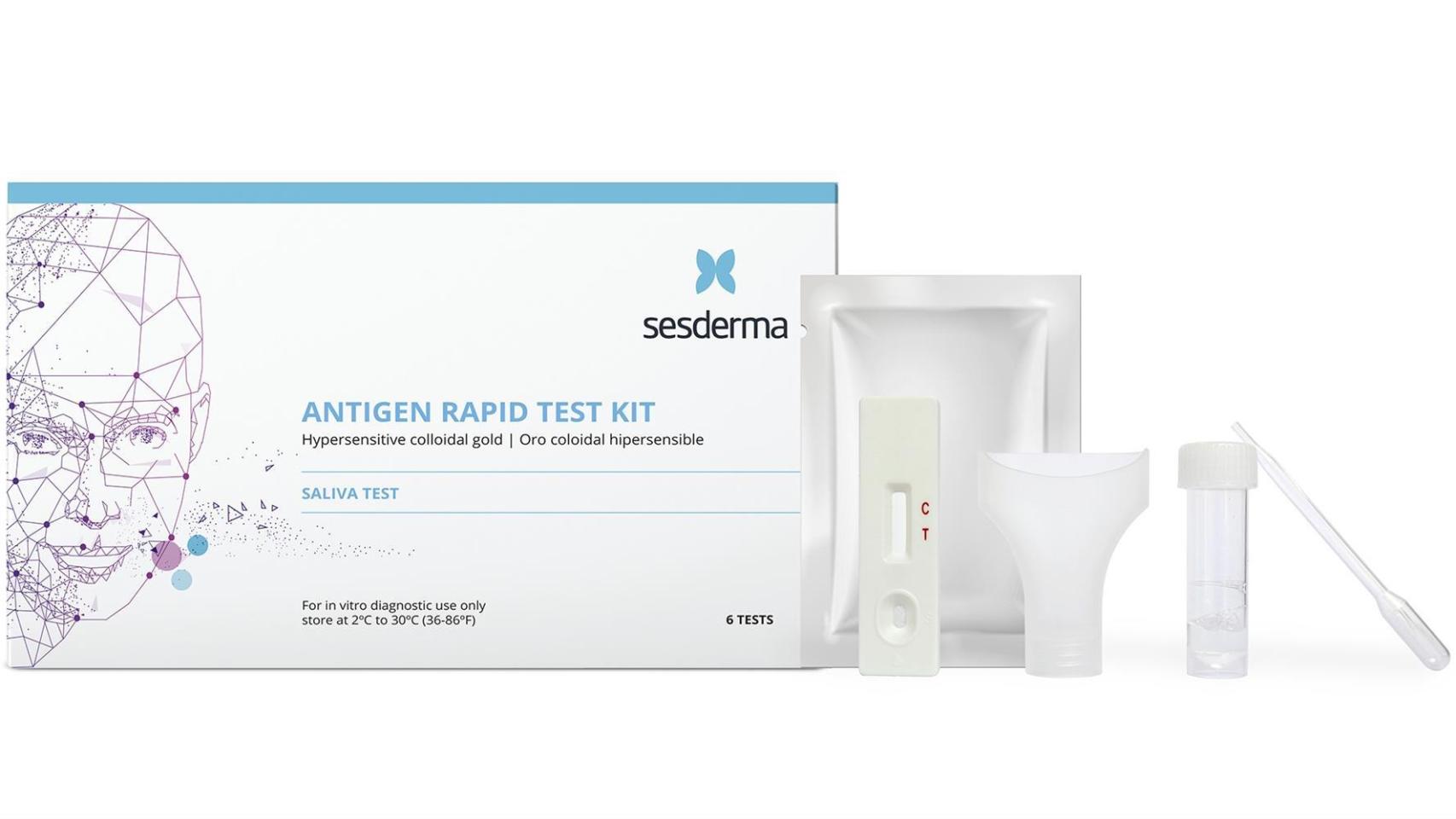 Test rápido de saliva.