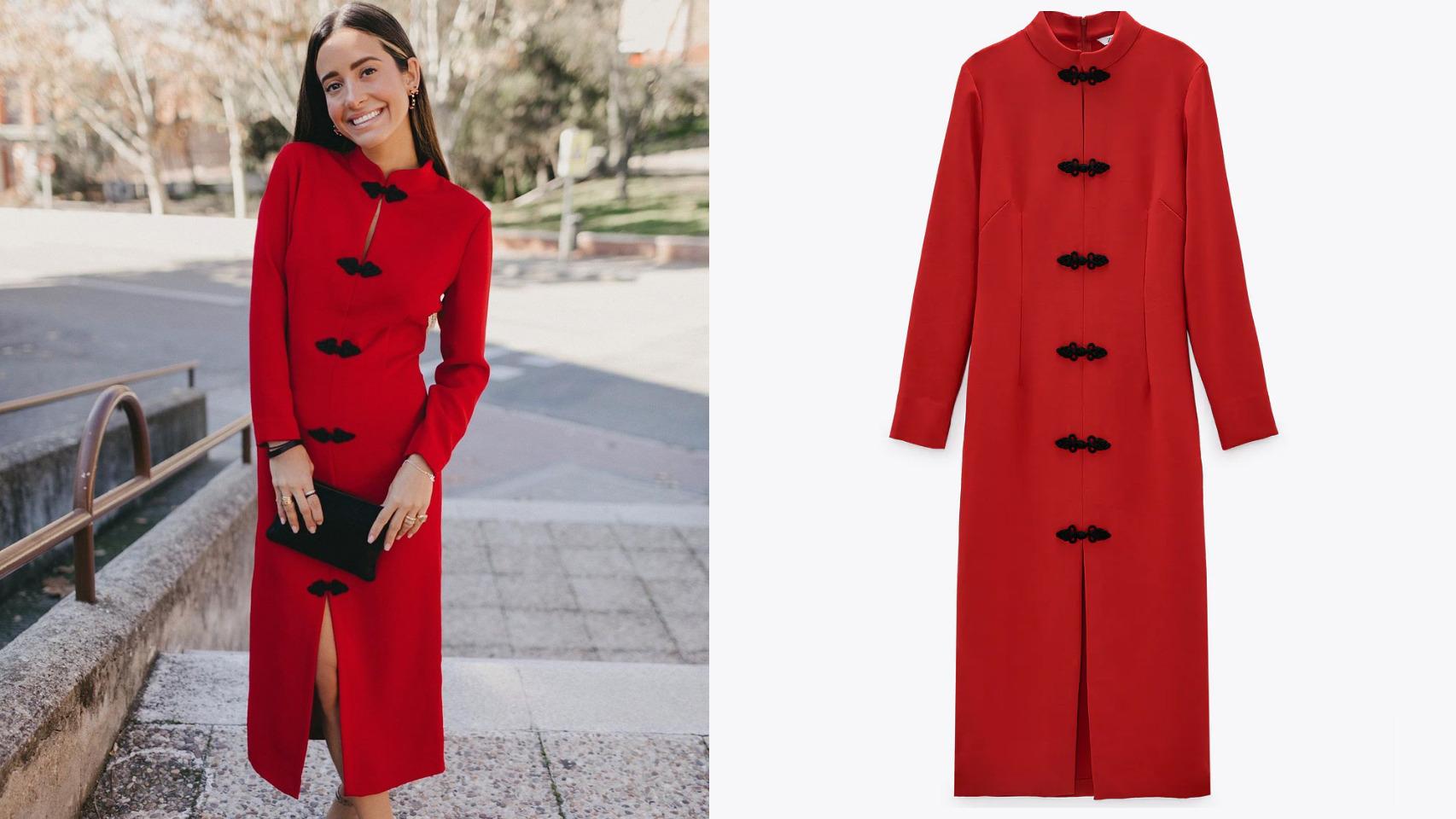 María F. Rubíes tiene el vestido rojo de Zara más buscado esta temporada, ¡y está rebajado!