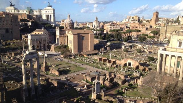 Vista del Foro romano.