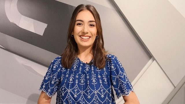 Esther Estévez, presentadora del programa Dígocho eu.