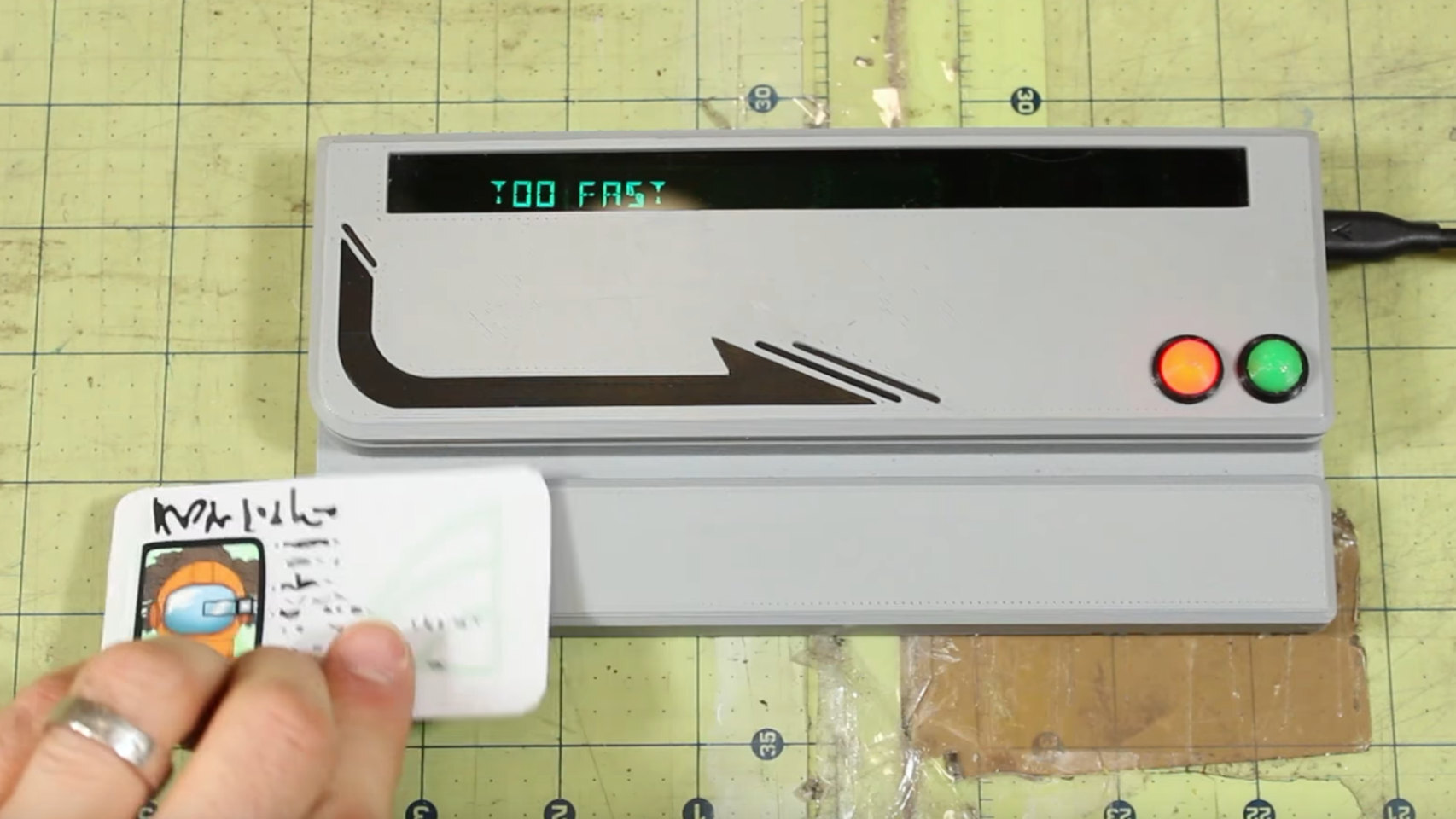 El lector de tarjetas de Among Us