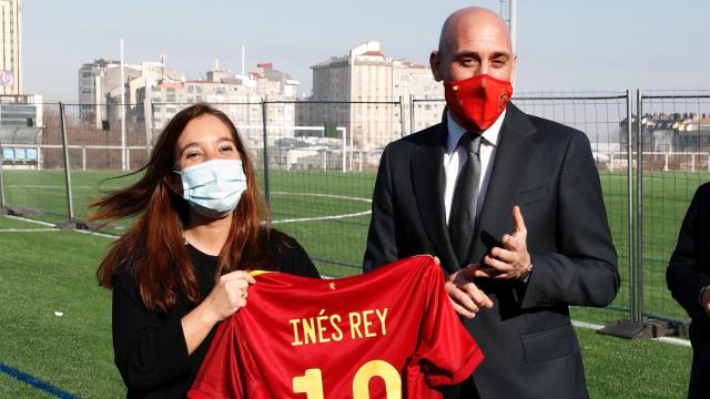 Inés Rey y Luis Rubiales.