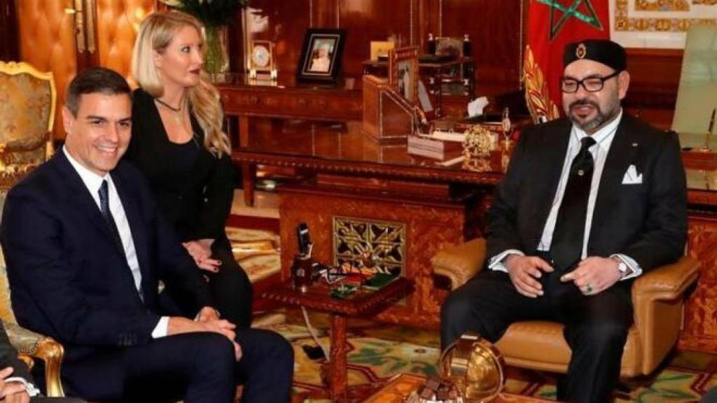 Pedro Sánchez, recibido en audiencia por el rey Mohamed VI en Rabat, en una foto de archivo.