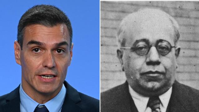 Pedro Sánchez y Manuel Azaña.