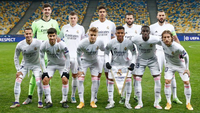 Once titular del Real Madrid ante el Shakhtar Donetsk