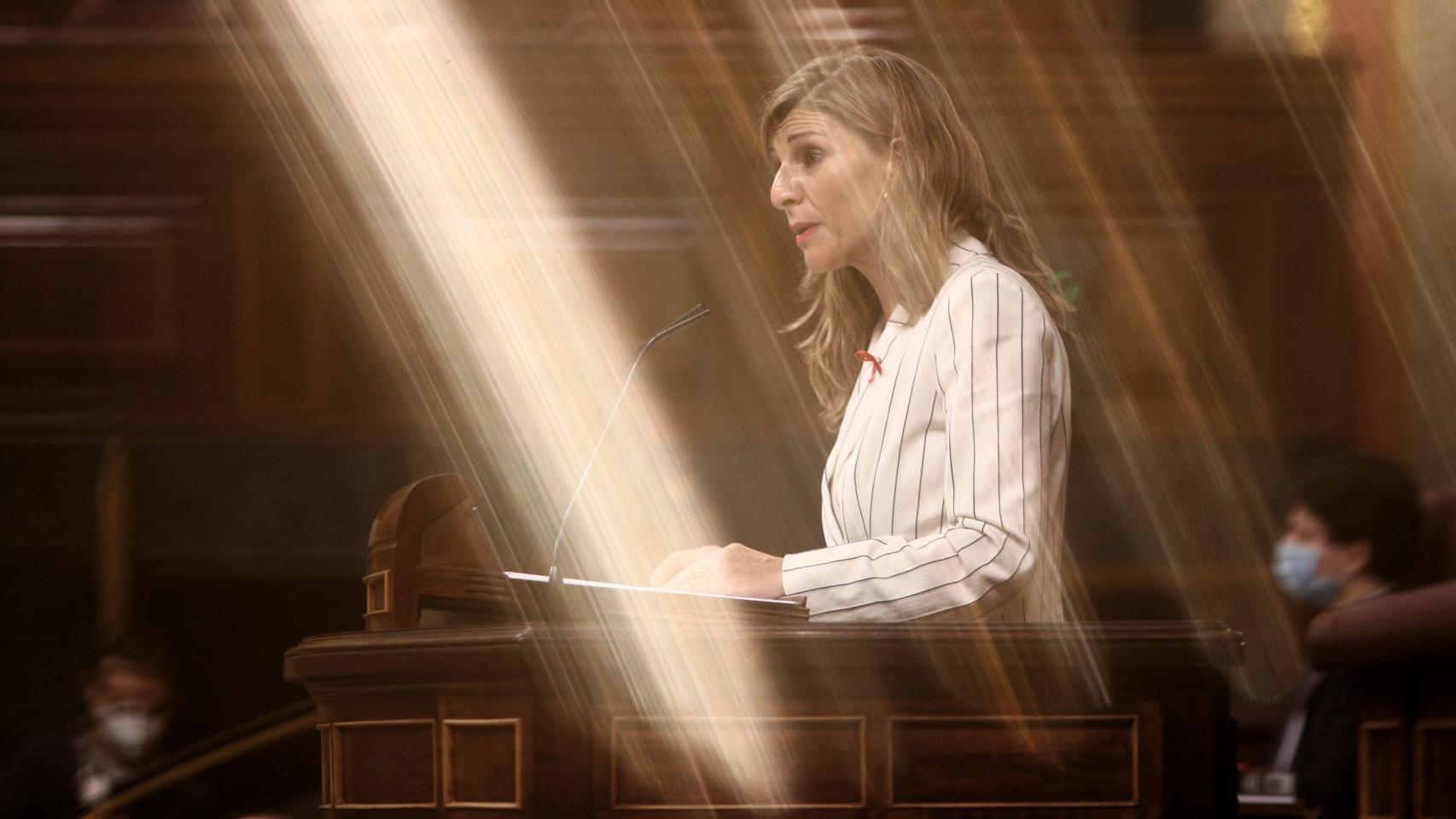 Yolanda Díaz, ministra de Trabajo y Economía Social, en el Congreso.
