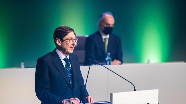 José Ignacio Goirigolzari durante la junta de accionistas de Bankia 2020.