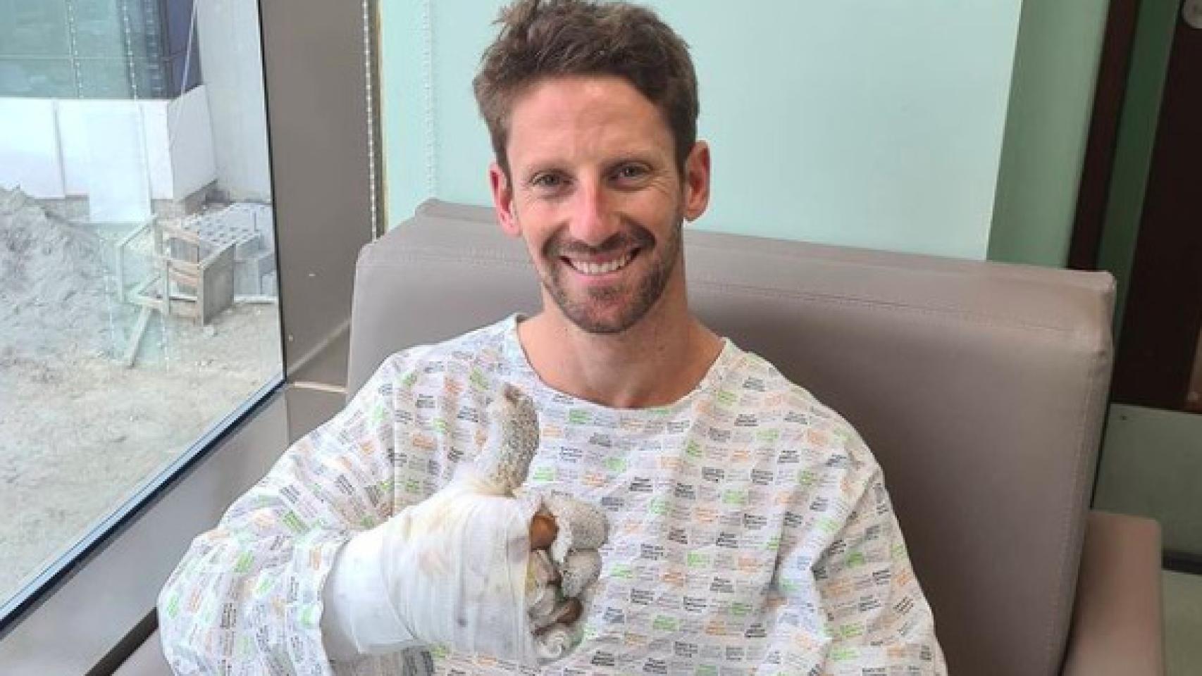Romain Grosjean, en el hospital