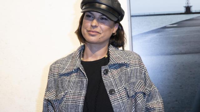 Raquel Perera durante una salida nocturna por el centro de Madrid.