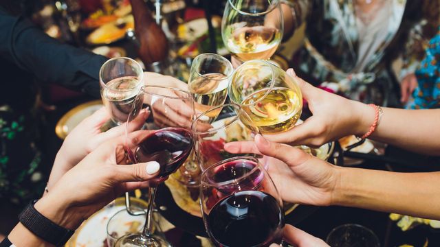 brindis fiesta celebración navidad