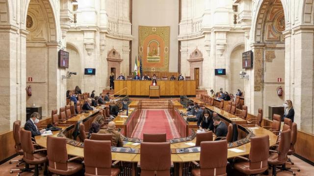 Pleno en el Parlamento andaluz.