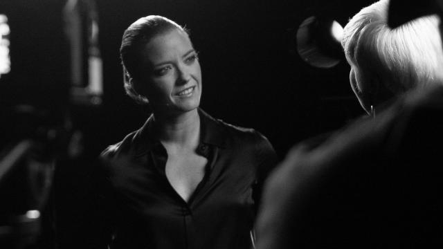 María Casado en una imagen tomada durante una entrevista en 'Escena en blanco y negro'.