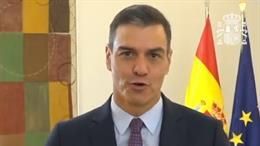 Pedro Sánchez, durante su intervención de ayer en Web Summit.