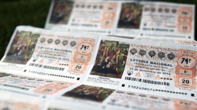 Décimos del sorteo de Lotería de Navidad.
