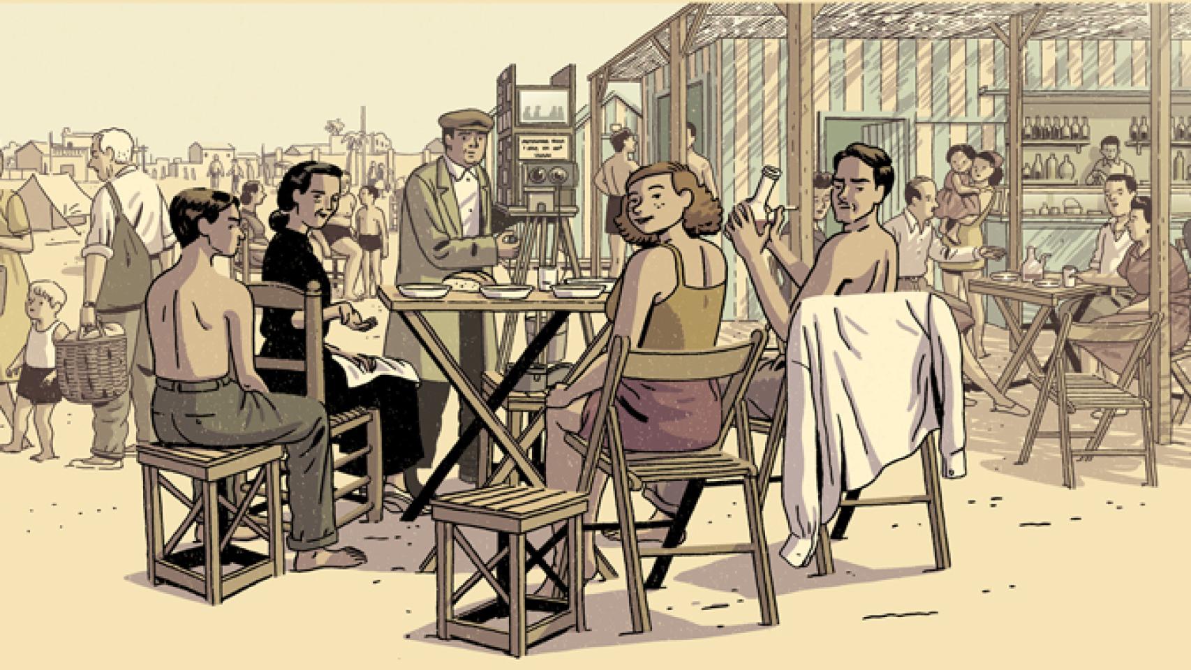 Ilustración de cubierta de 'Regreso al Edén' de Paco Roca, publicado por Astiberri Ediciones.