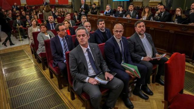 Imagen de archivo del juicio del 'procés' en el Tribunal Supremo./