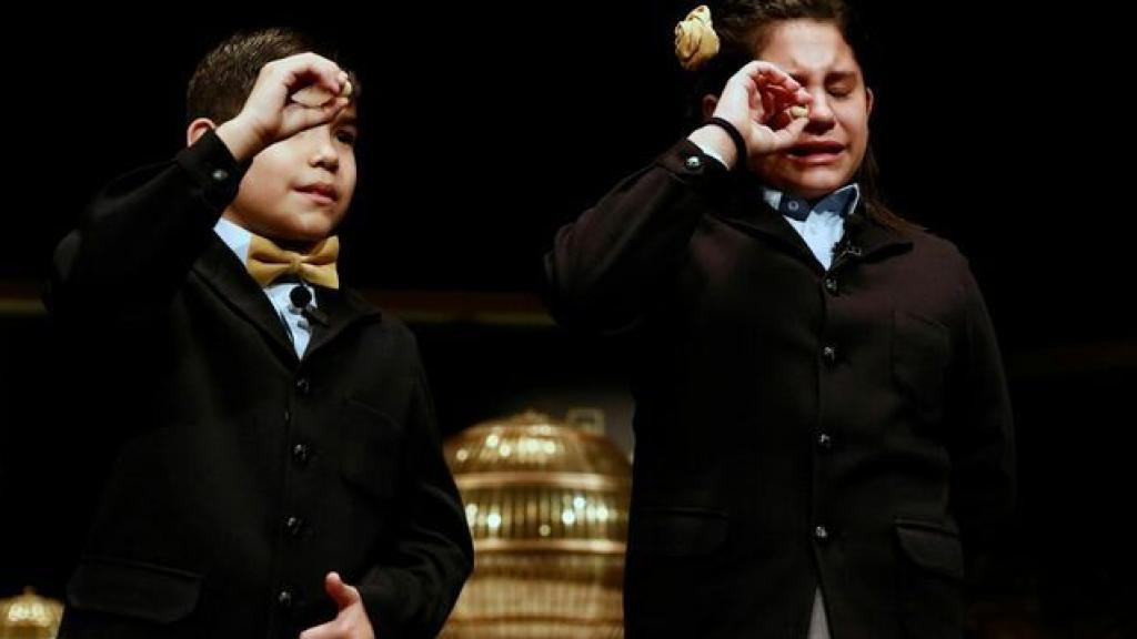Dos niños de San Ildefonso.