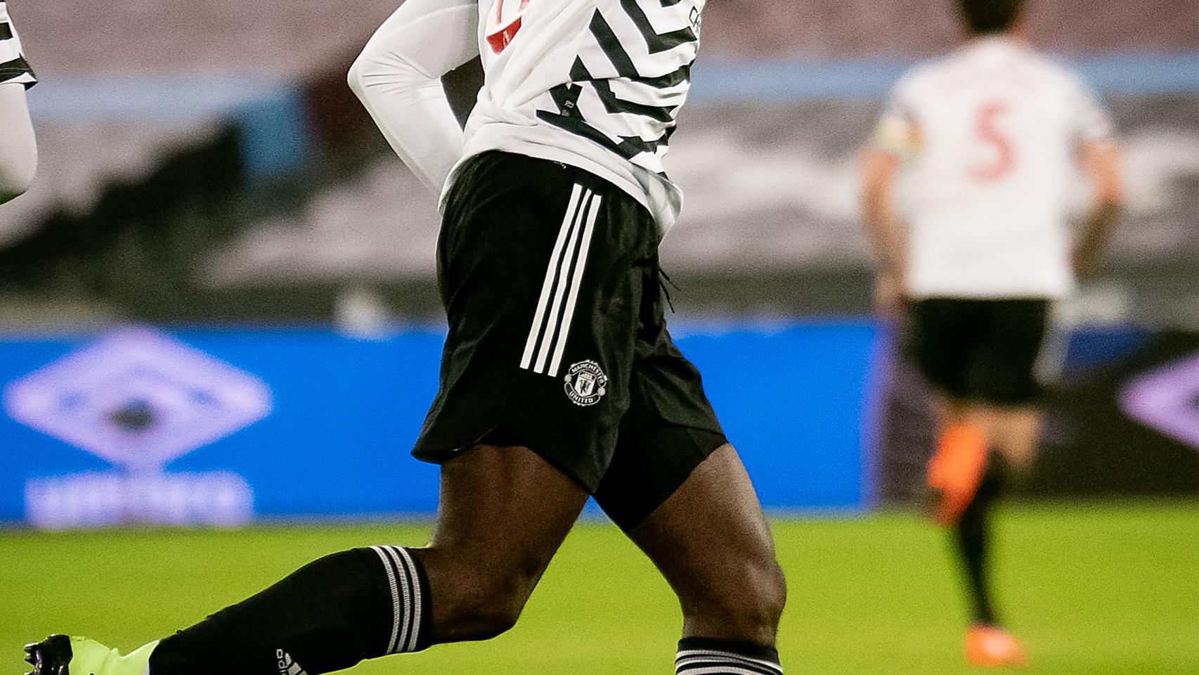 Pogba celebra un gol con el Manchester United
