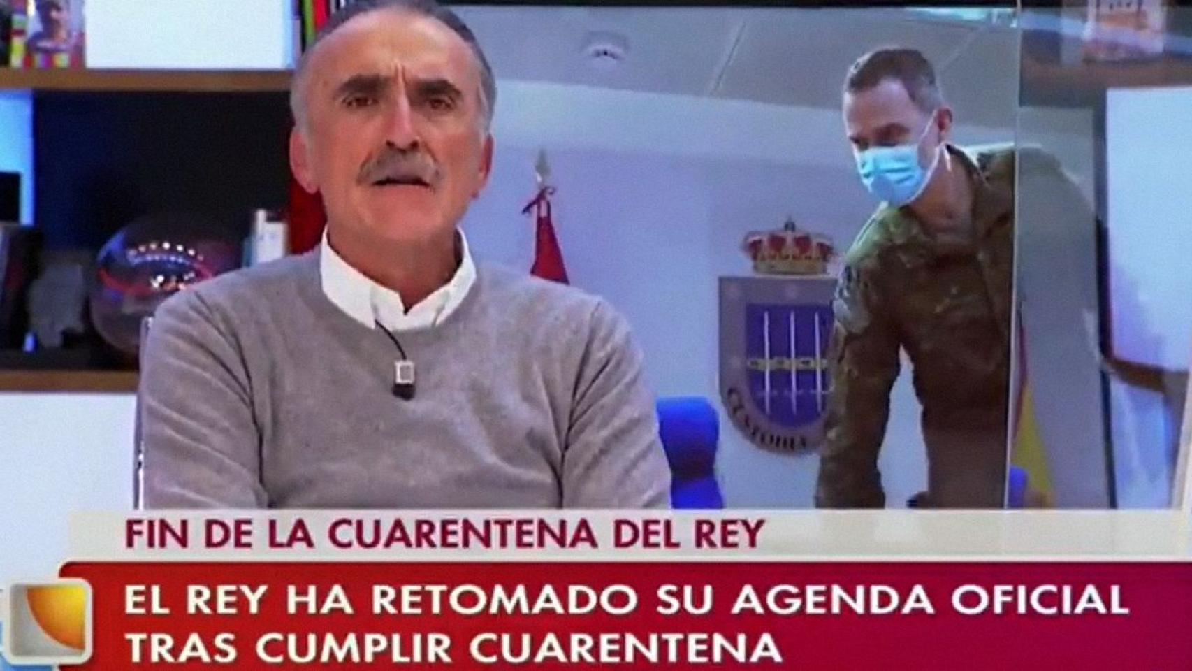 Juan y Medio durante la emisión de su programa en Canal Sur.