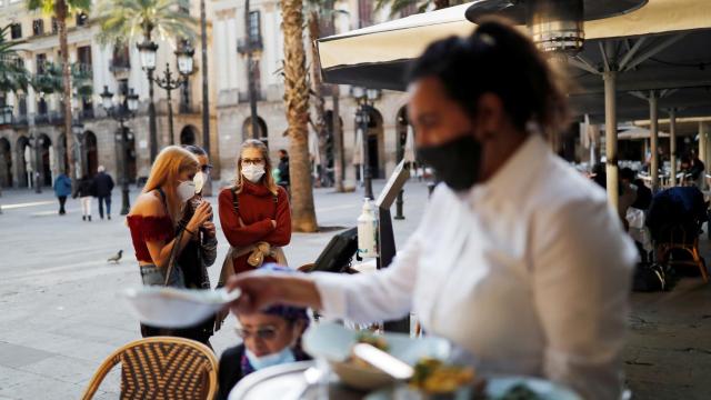 Una terraza en Barcelona.