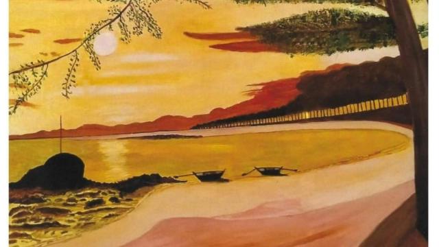 Pintura que luce en el cartel de la exposición