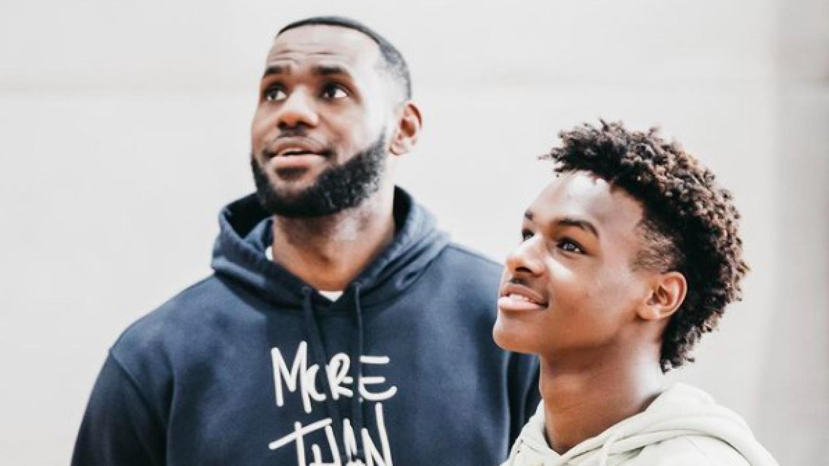 LeBron James y su hijo Bronny
