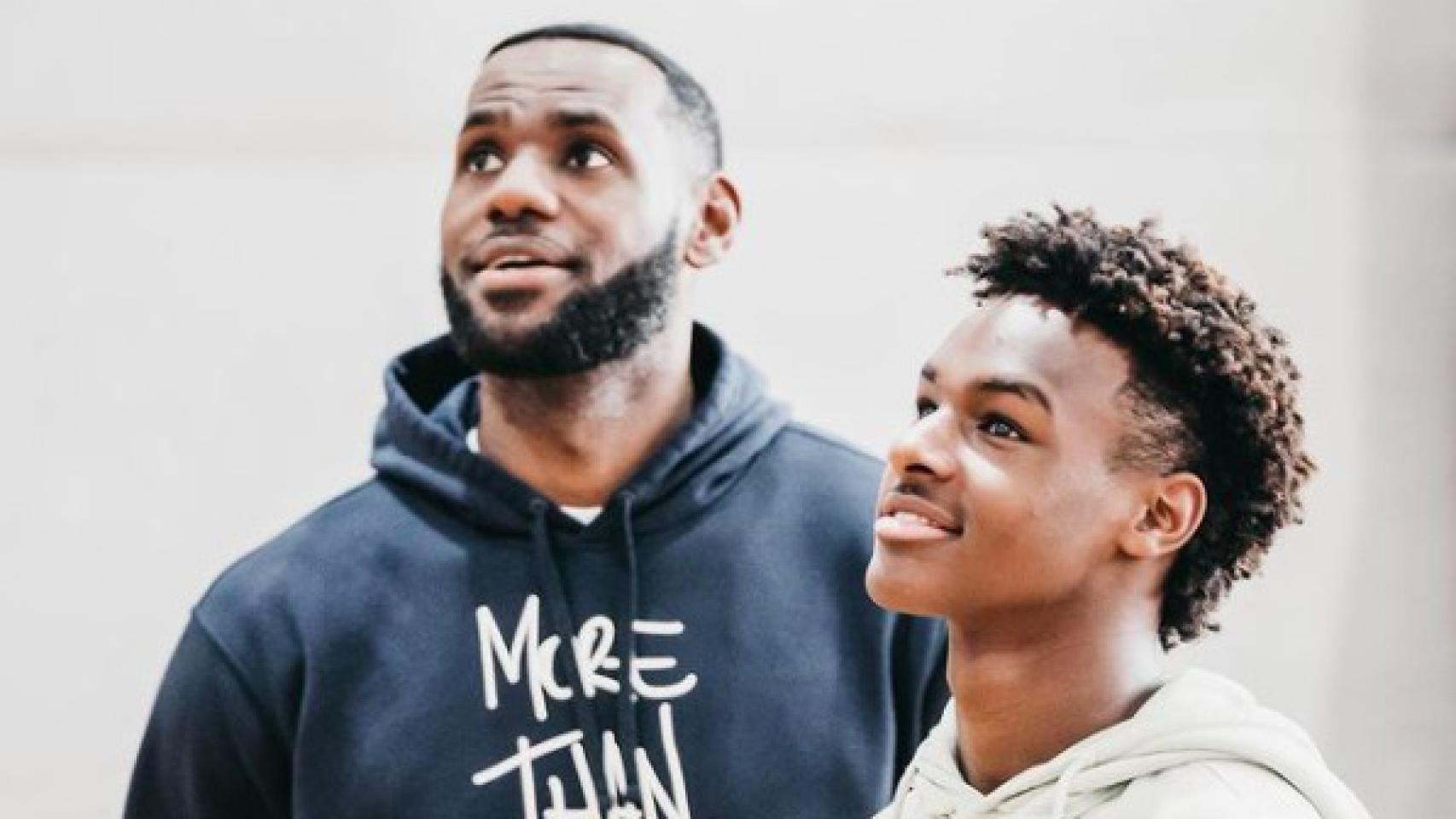 LeBron James y su hijo Bronny