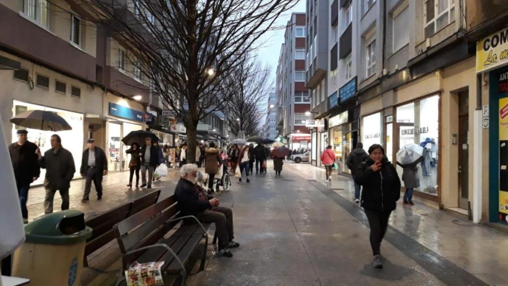 La calle Barcelona, en el Agra del Orzán.