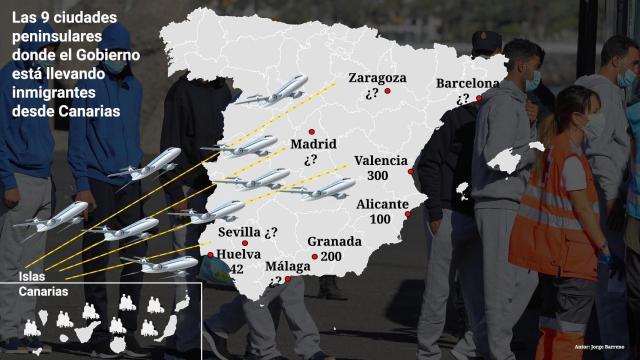 El Gobierno disemina en al menos nueve ciudades a cientos de inmigrantes sin informar ni a los alcaldes