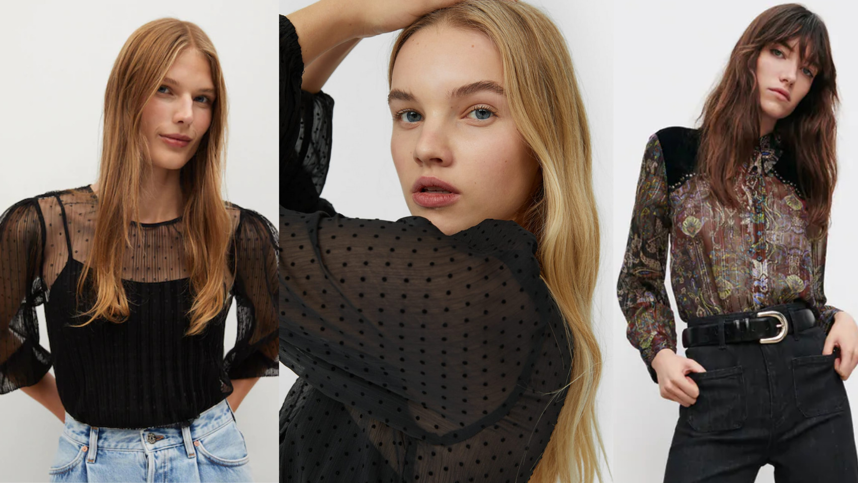 Las transparencias se imponen en las colecciones de ropa de esta temporada.