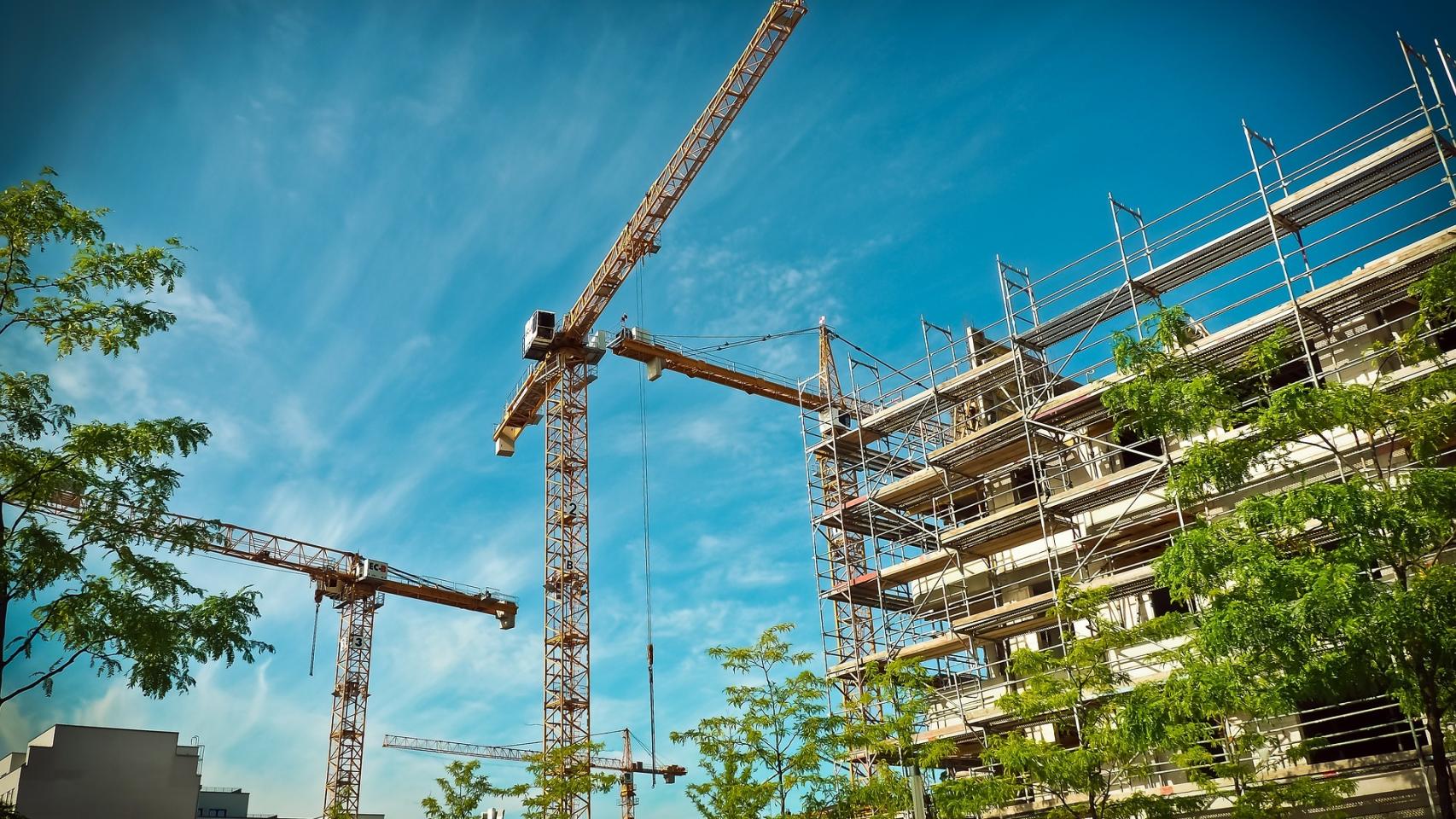 Un edificio en obras.