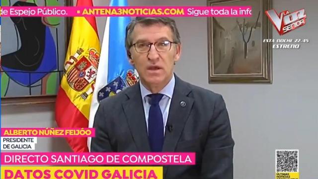 El presidente de la Xunta, Alberto Núñez Feijóo, en ‘Espejo Público’.