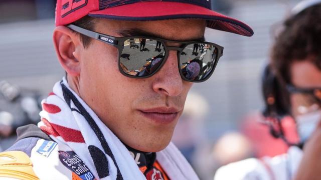 Marc Márquez concentrado antes de una carrera