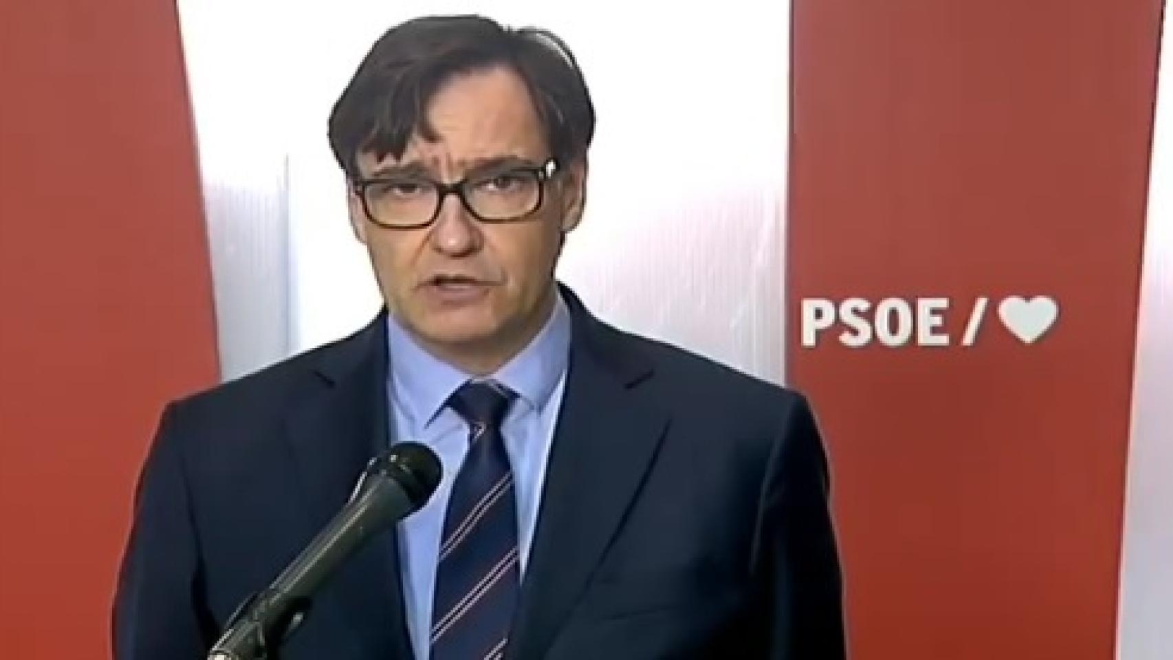 El ministro de Sanidad, Salvador Illa, este sábado.