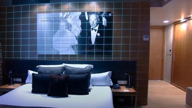 Simulación del rastreo de los sensores de Enkoa en una habitación de hotel.