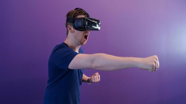 Un sistema de realidad virtual.