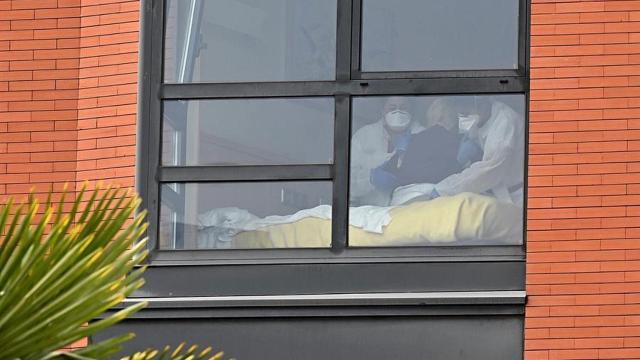 Imagen de una residencia de ancianos de Madrid el pasado 24 de marzo.