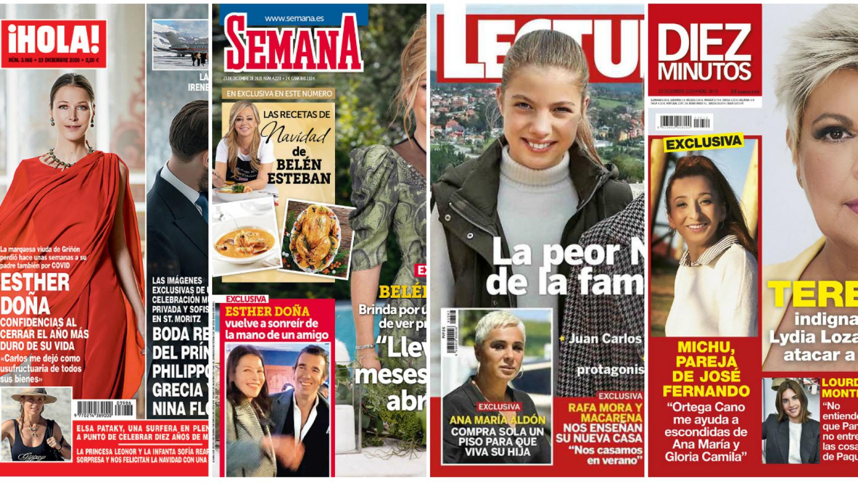 Estas son las revistas de este miércoles.