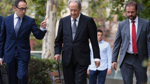 Villar Mir, en una imagen de archivo cuando acudió a declarar a la Audiencia Nacional./