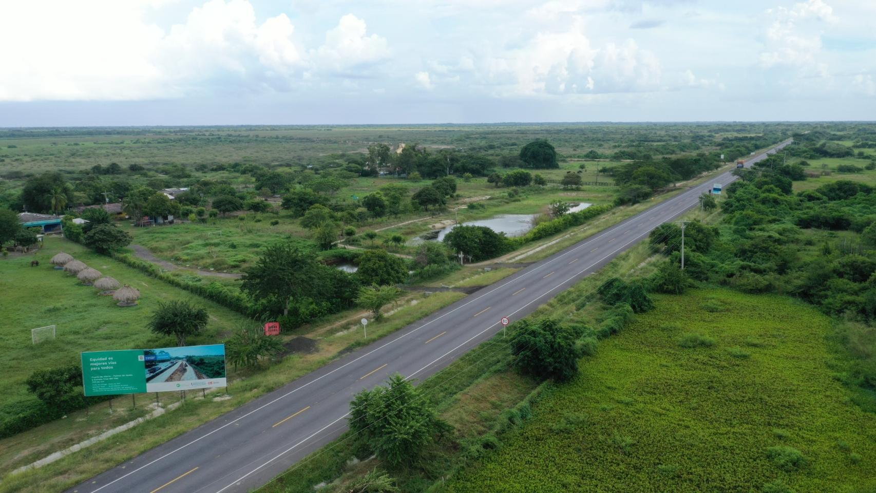 Una de las autopistas que Sacyr construye en Colombia.