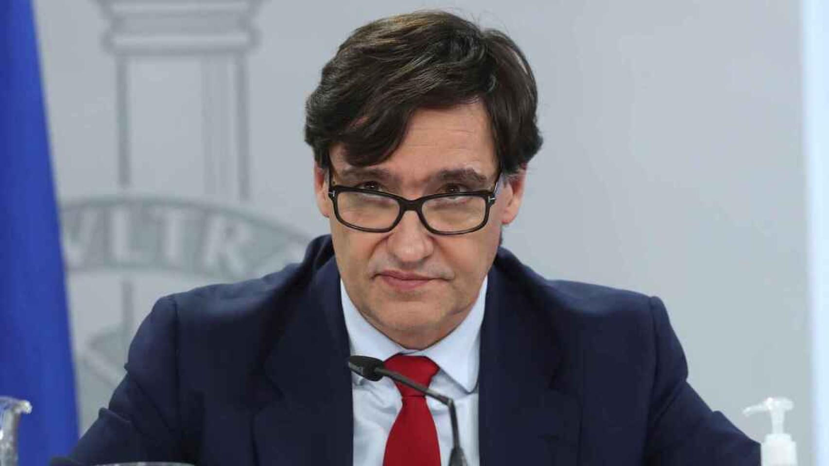 Salvador Illa, ministro de de Sanidad, durante una rueda de prensa.
