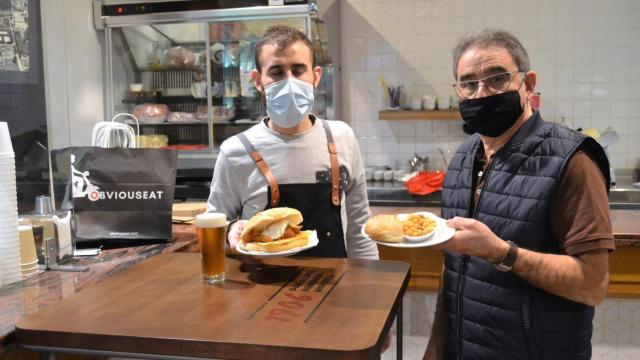 Óscar y Lino, responsables del Raíces Galegas.